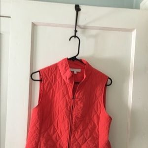 Talbots coral vest
